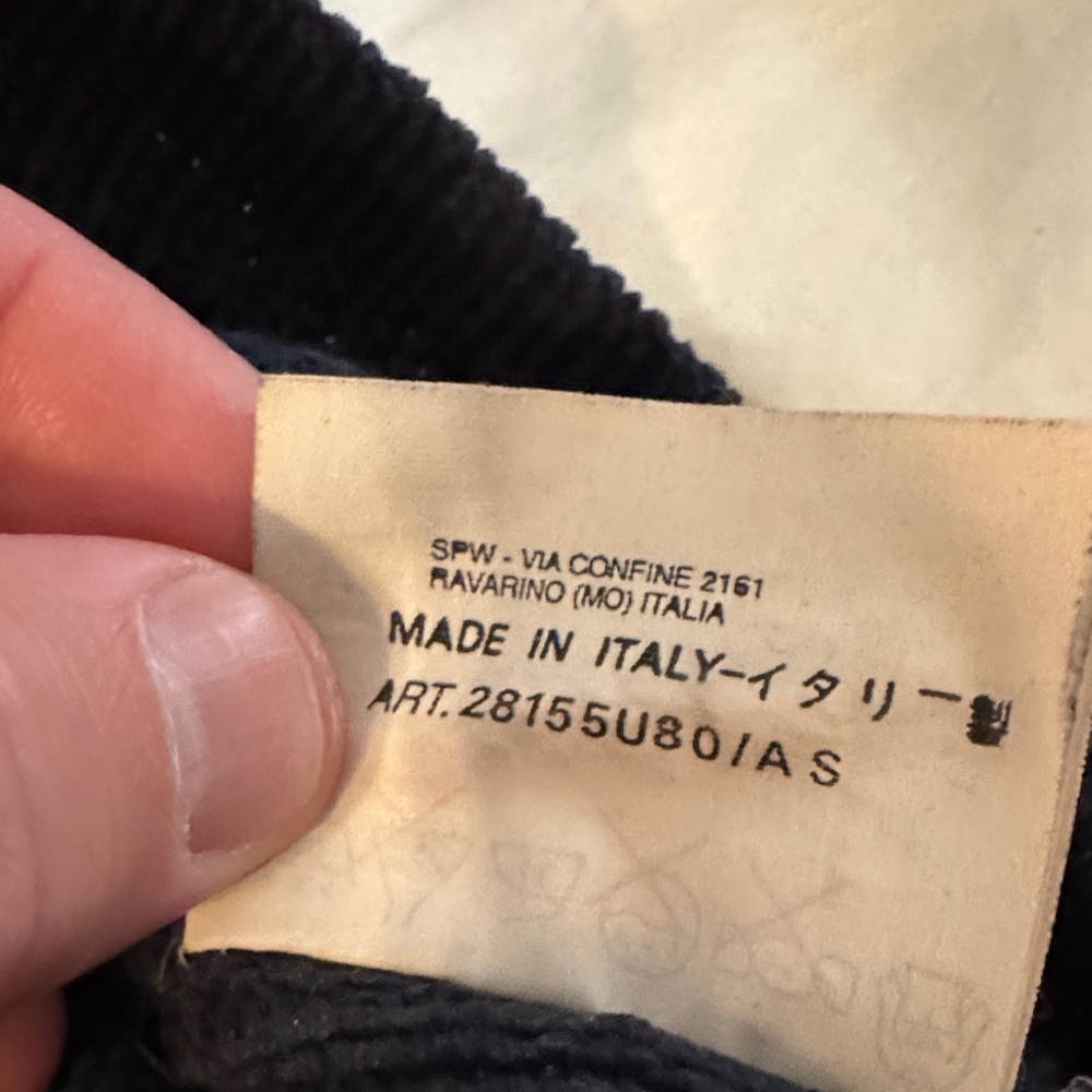 Stone Island 1997-1998 GREEN EDGE badge Dark Blue 1/4 Zip Sweater. Vintage. - Picture 4 of 6
